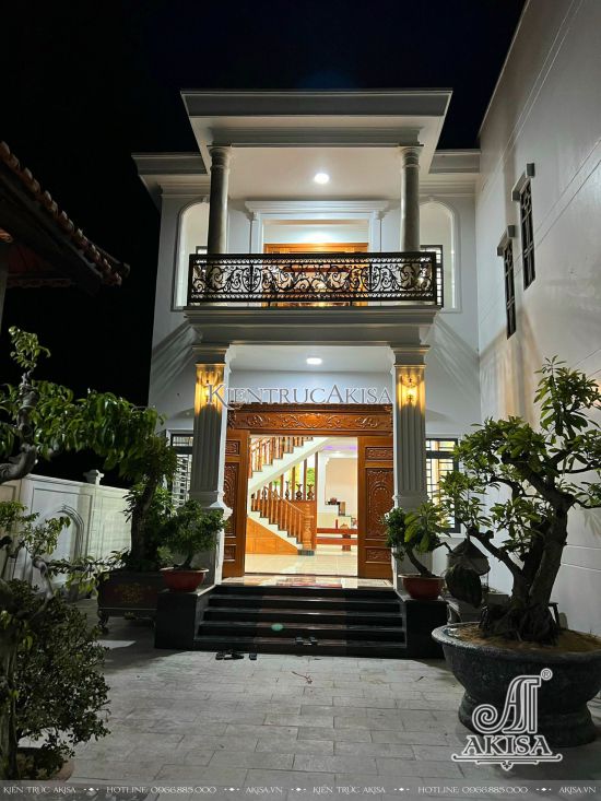 Hình ảnh hoàn thiện biệt thự phố 2 tầng tại Bình Định (CĐT: ông Bảng) HT22721-KT