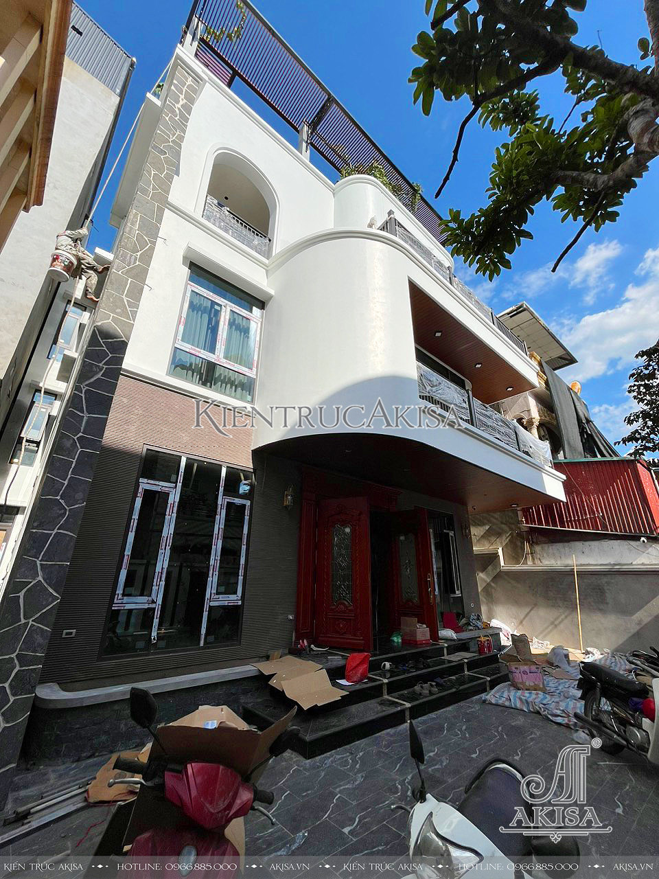 Giám sát thi công biệt thự hiện đại 3 tầng tại Hà Nội (CĐT: bà Miền) TC31772-KT