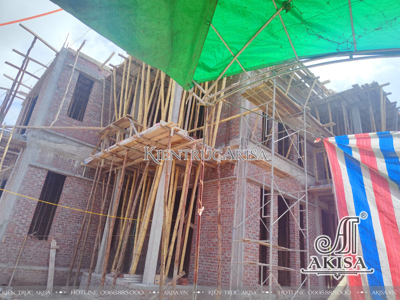 Giám sát thi công biệt thự hiện đại 2 tầng tại Thái Bình (CĐT: ông Nam) TC21834-KT
