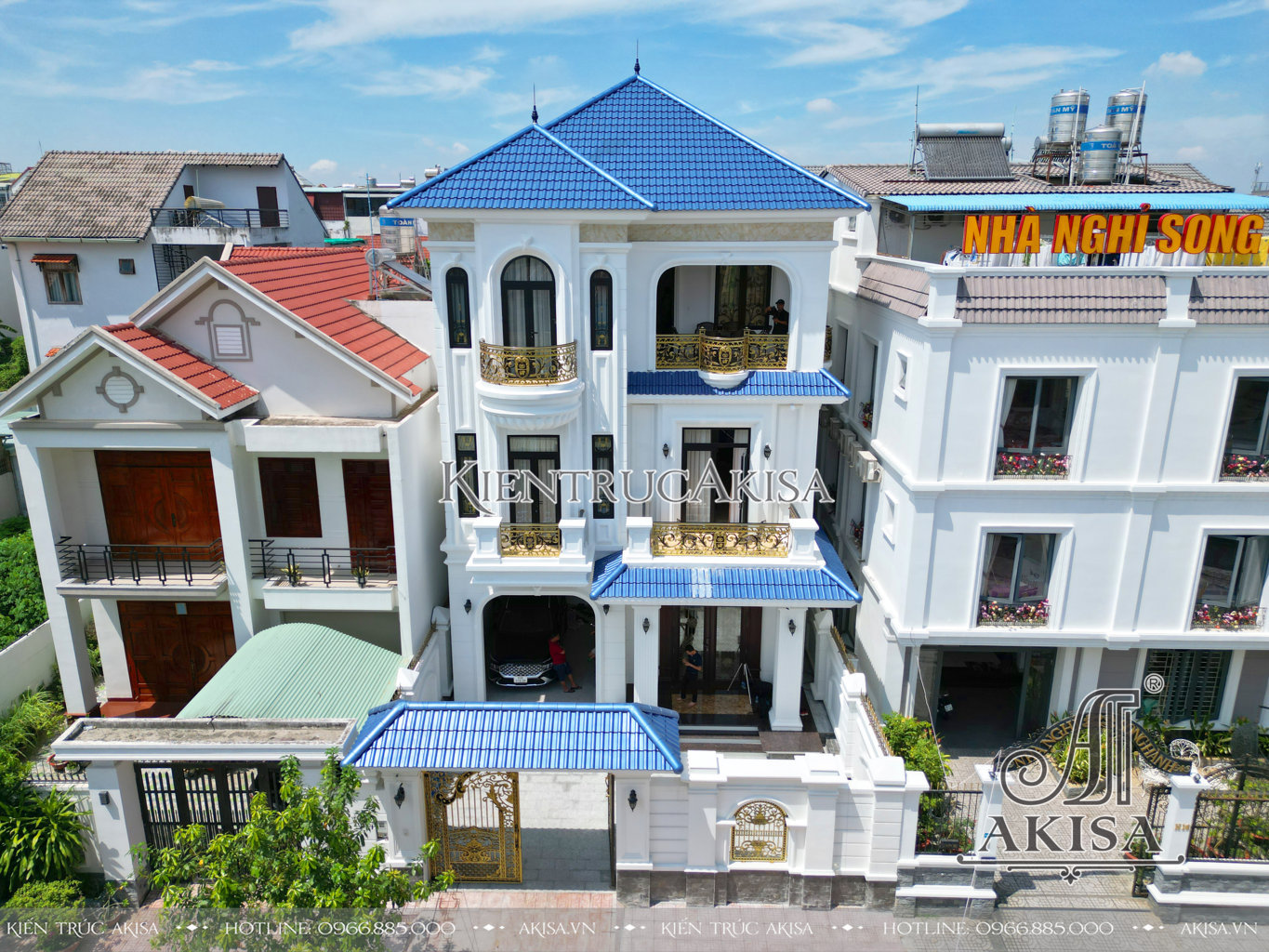 Hoàn thiện kiến trúc Biệt thự 3 tầng tân cổ điển tại Đồng Nai (CĐT Ông Vũ - Đồng Nai) HT32720-KT