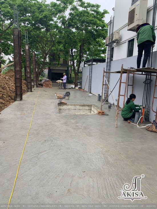 Giám sát thi công nhà phố tân cổ điển 5 tầng tại Bắc Ninh (CĐT: ông Chiến) TC52862-KT