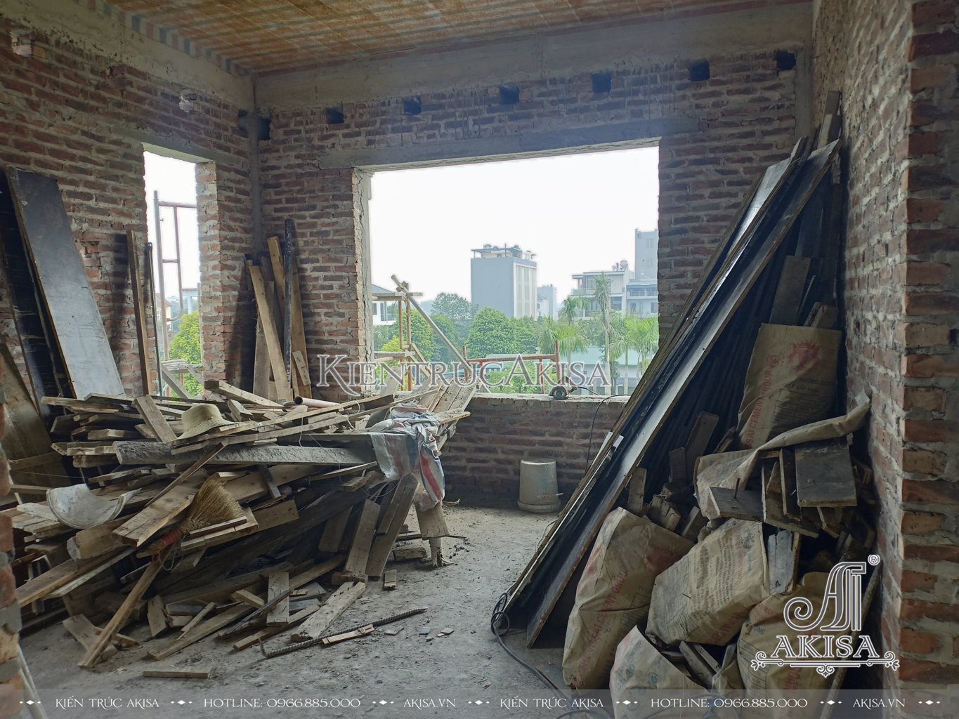 Hình ảnh thi công nội thất biệt thự tân cổ điển tại Hà Nội (CĐT: ông Vân) TC32467-NT