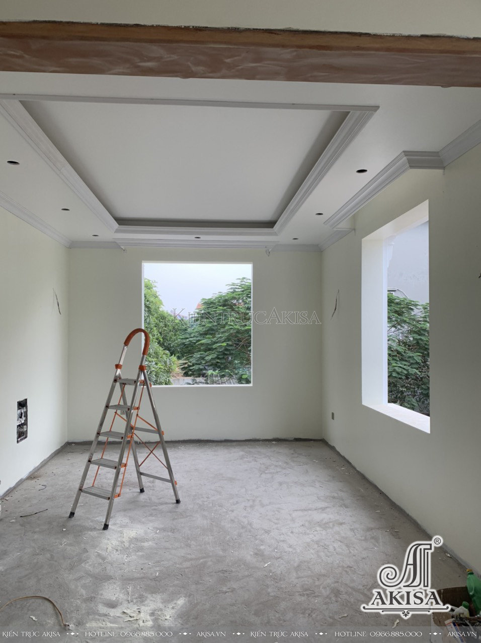 Hình ảnh thi công nội thất biệt thự 3 tầng tại Hưng Yên (CĐT: ông Toản) TC32435-NT