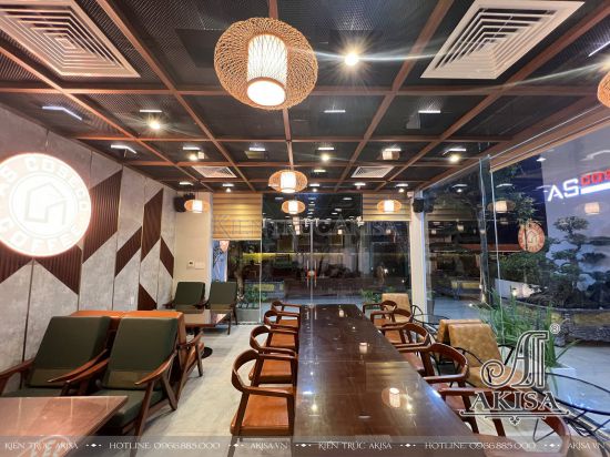 Hoàn thiện nội thất quán cafe hiện đại 1 tầng (CĐT: bà Thanh - TP Hồ Chí Minh) HT11860-NT
