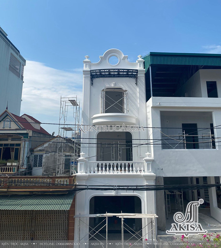 Hình ảnh thi công nhà phố 3 tầng tại Phú Thọ (CĐT: ông Hoàn) TC32799-KT