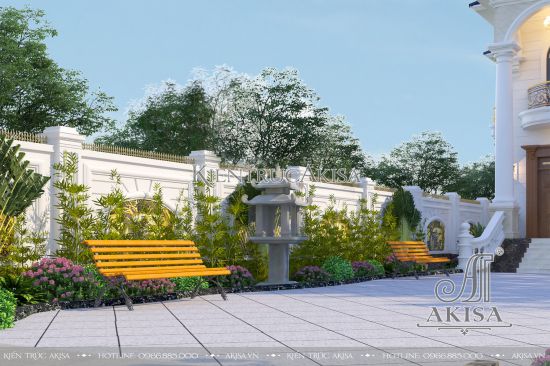 Thiết kế 1200m2 sân vườn biệt thự đẹp (CĐT: ông Toàn - Bình Thuận) SV22664