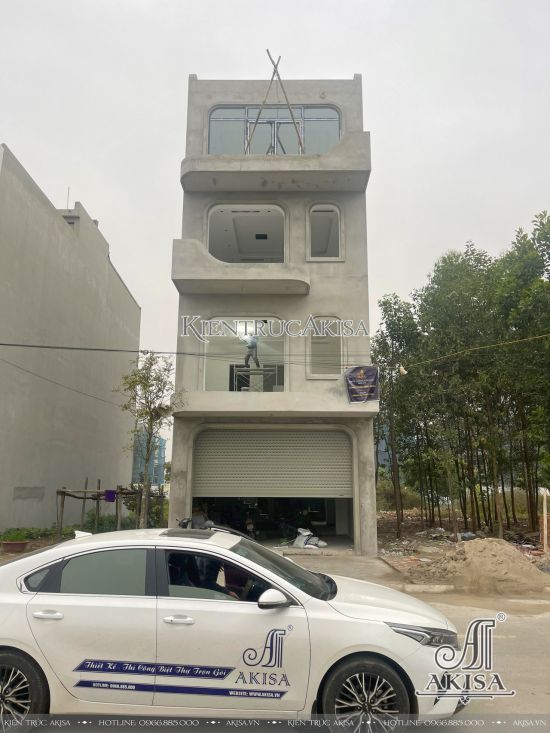 Thiết kế và thi công trọn gói nhà phố hiện đại 4 tầng (CĐT: ông Tưởng - Bắc Giang) TC41944-KT