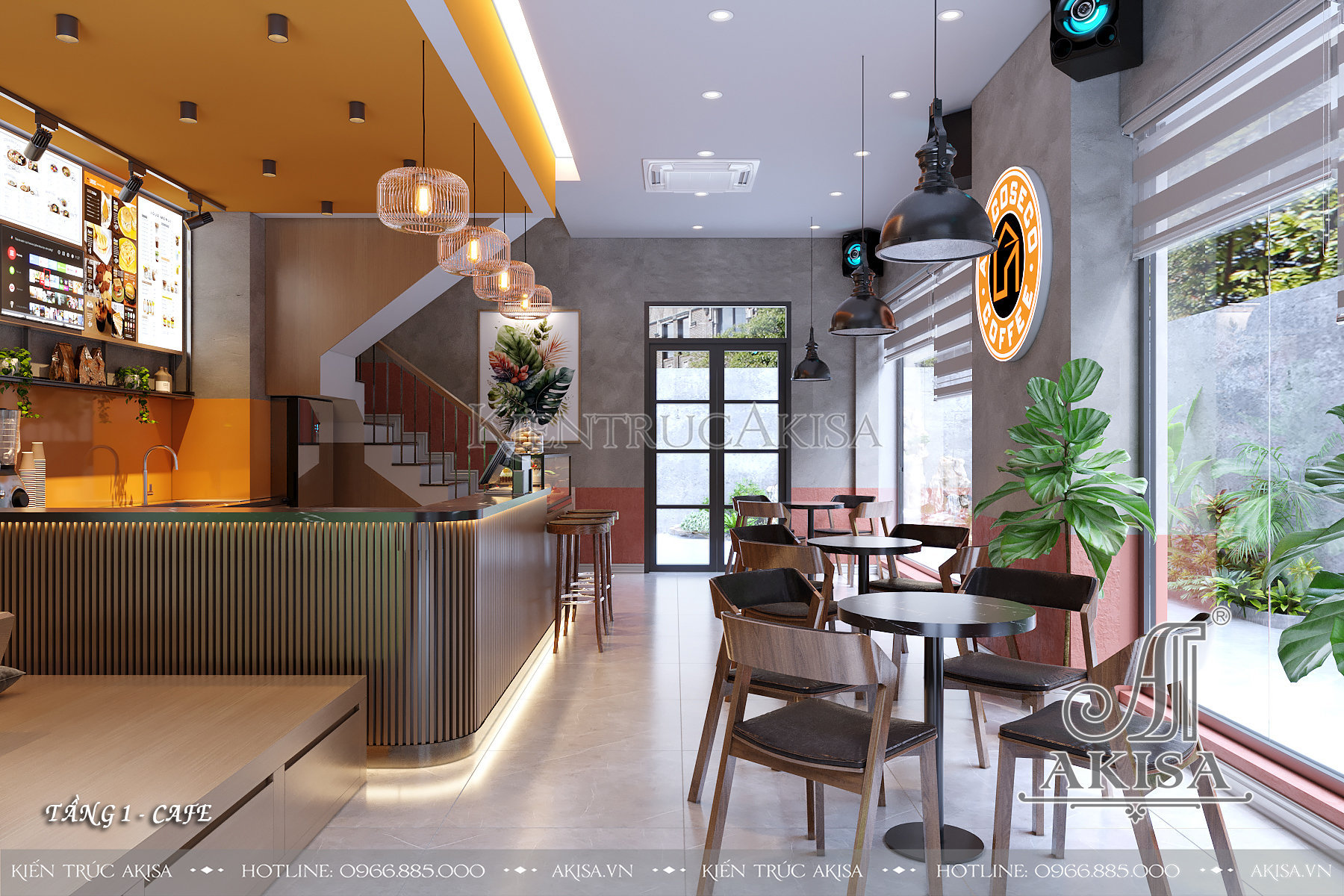 Thiết kế và thi công cải tạo nội thất quán cafe sân vườn tại Hà Nội (CĐT: bà Thanh) TC32948-NT