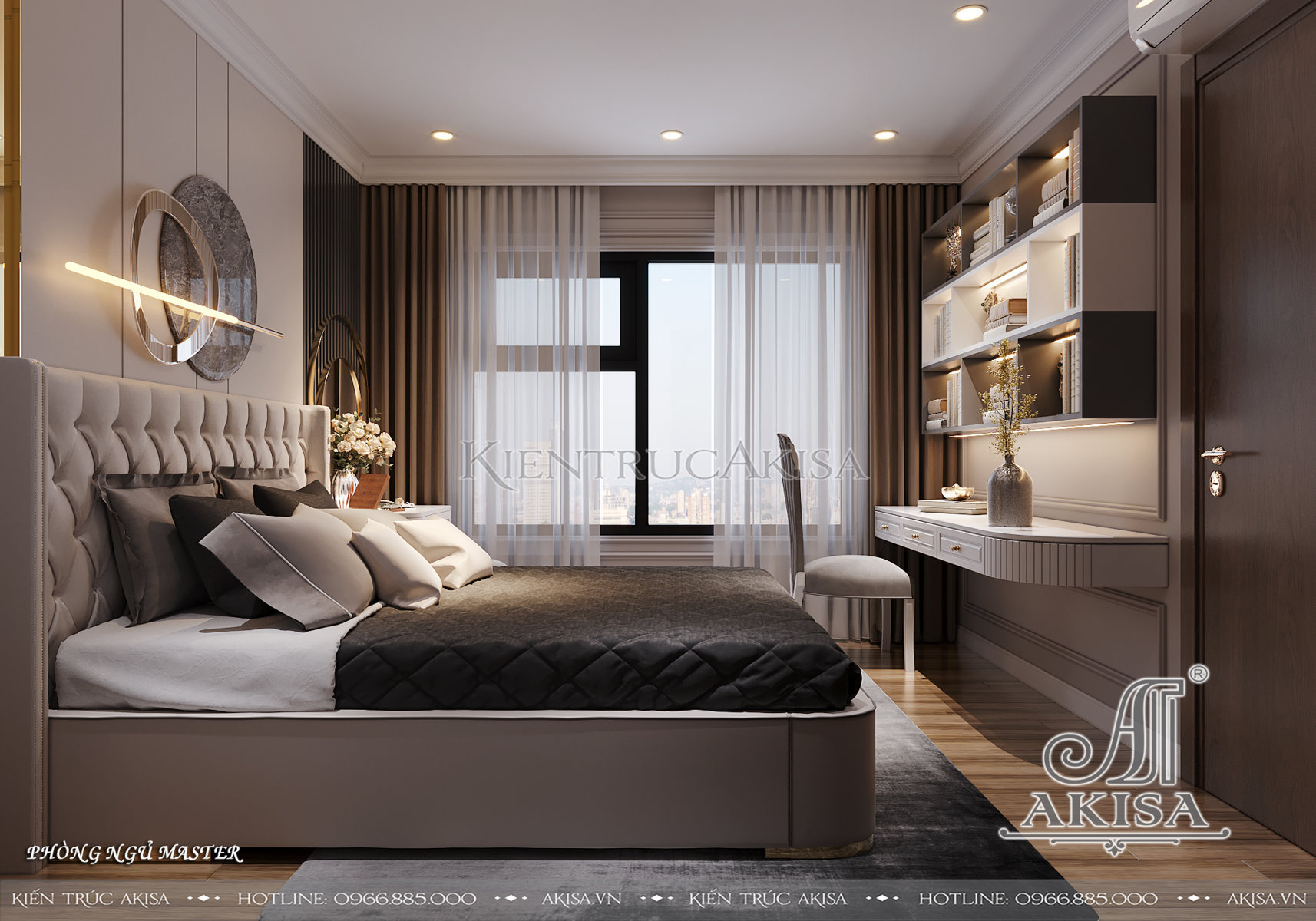 Thiết kế nội thất chung cư 3 phòng ngủ (CĐT: ông Tuấn - Hà Nội) NT21271