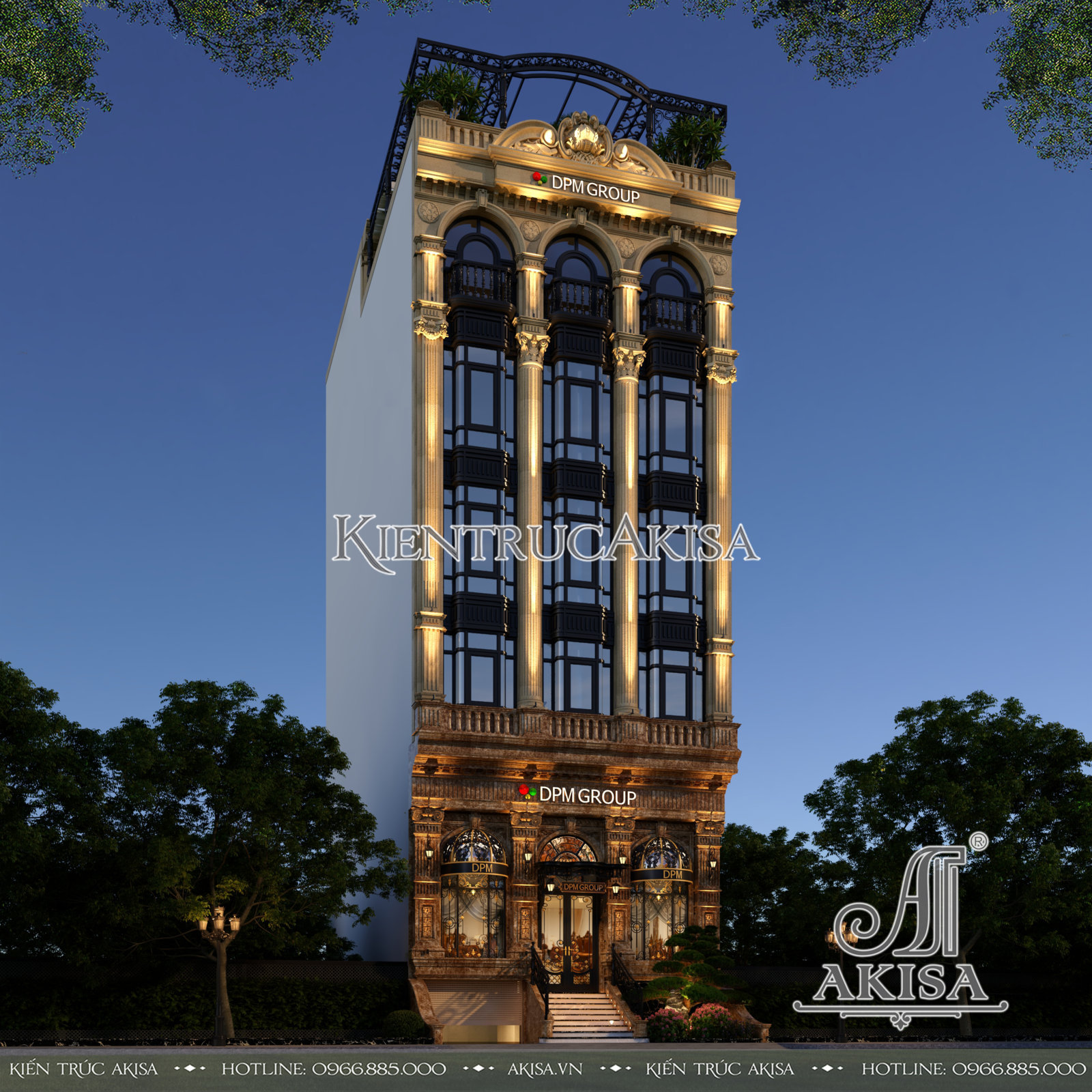 Thiết kế khách sạn 6 tầng kết hợp văn phòng (CĐT: ông Minh - TP Hồ Chí Minh) NVP62964