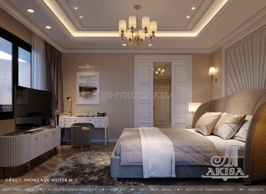 Thiết kế nội thất nhà phố phong cách Luxury (CĐT: ông Hưng - Hà Nội) NT62855