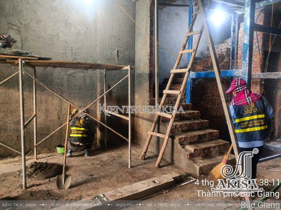 Thi công trọn gói nội thất nhà phố hiện đại tại Bắc Giang (CĐT: ông Tưởng) TC41944-NT