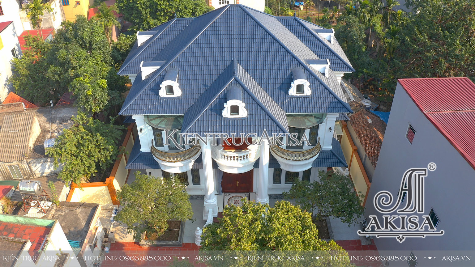 Hoàn thiện kiến trúc biệt thự 2 tầng tại Hà Nội (CĐT: ông Thuận) HT22728-KT