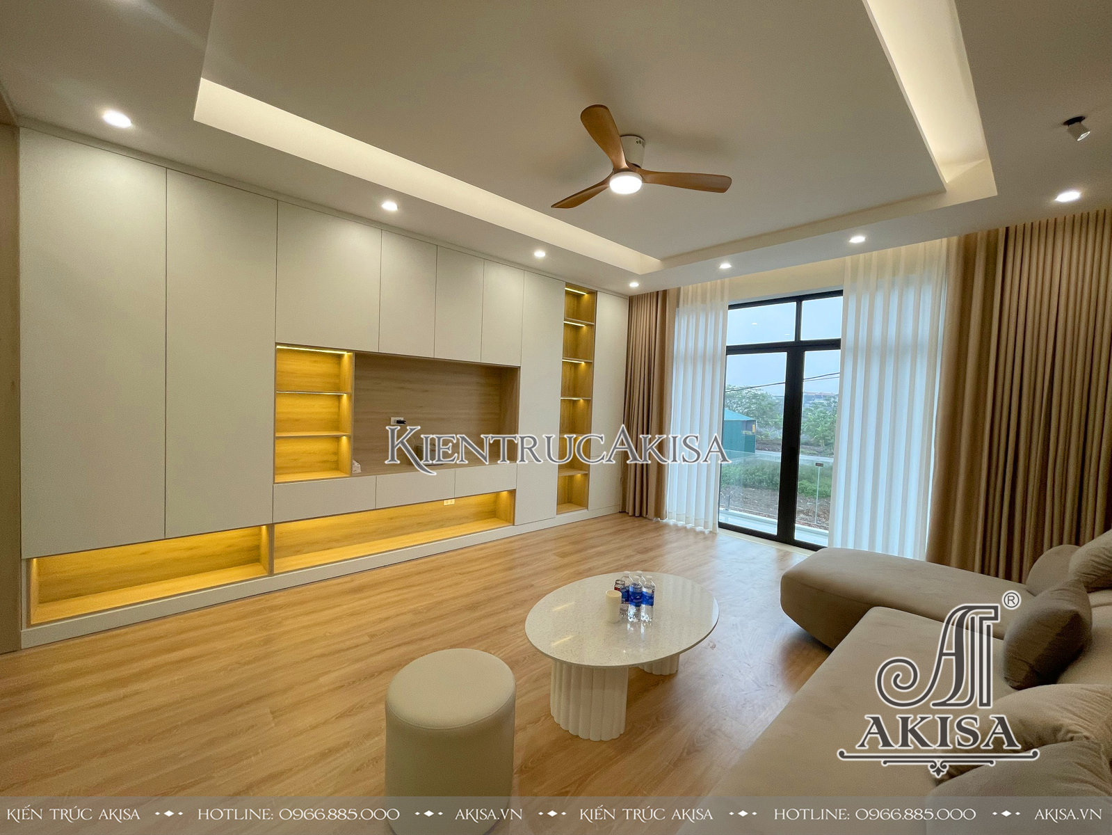 Hoàn thiện nội thất nhà phố hiện đại 4 tầng (CĐT: ông Quân - Quảng Ninh) HT41875-NT