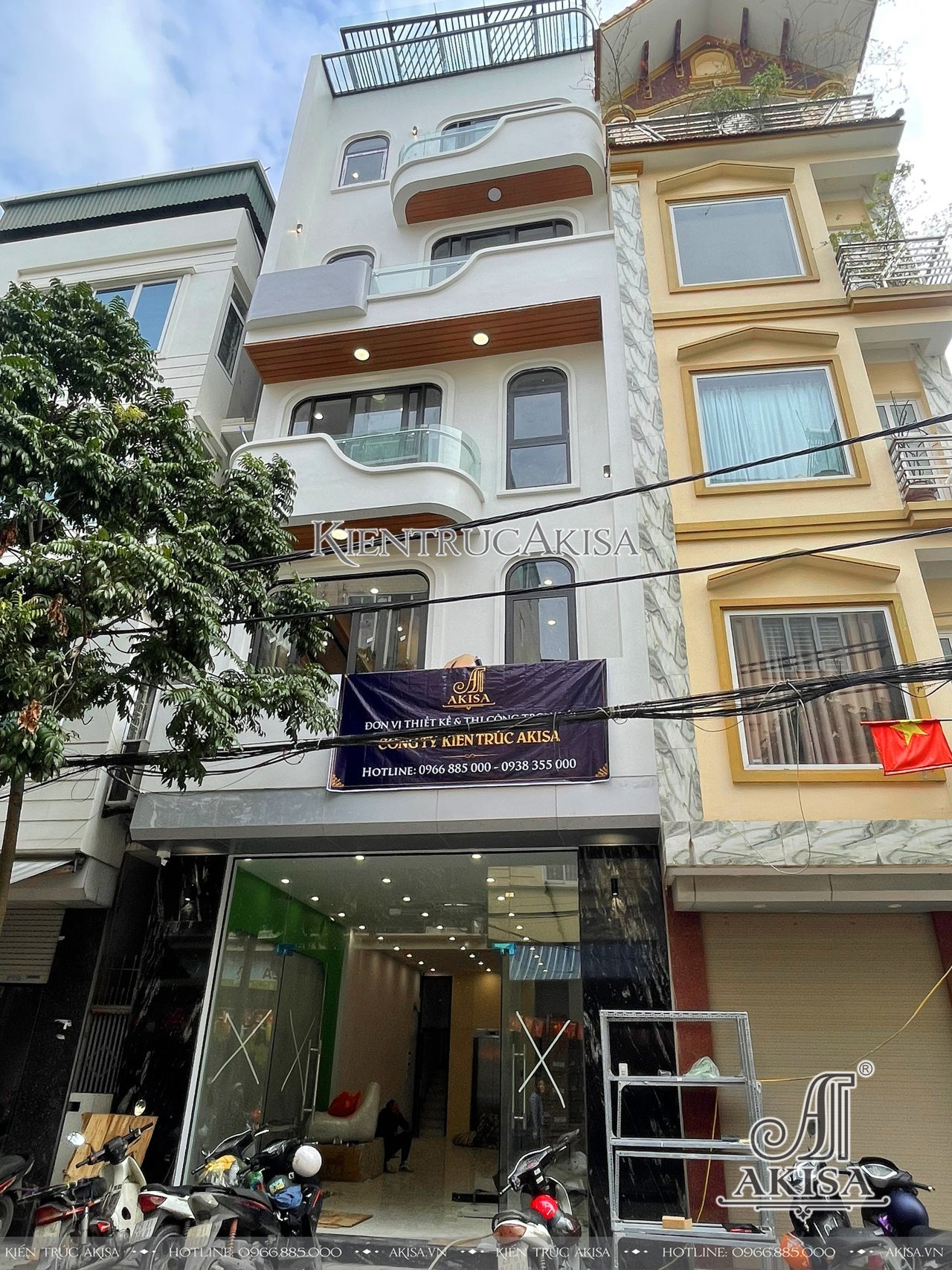 Hoàn thiện thi công nội thất nhà phố 6 tầng (CĐT: bà Thanh - Hà Nội) HT61901-NT