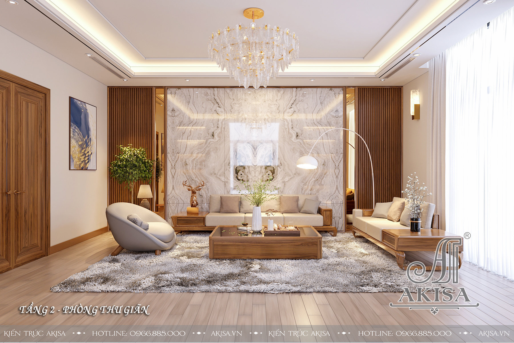 Thiết kế nội thất hiện đại biệt thự 2 tầng (CĐT: ông Châu - Khánh Hòa) NT21972