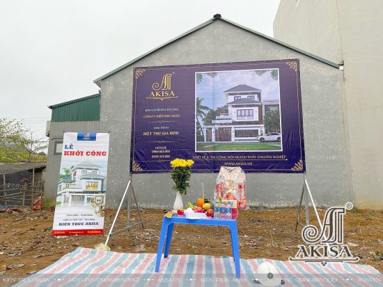 Lễ khởi công xây dựng biệt thự gia đình tại Hòa Bình (CĐT: ông Đương) TC31963-KC