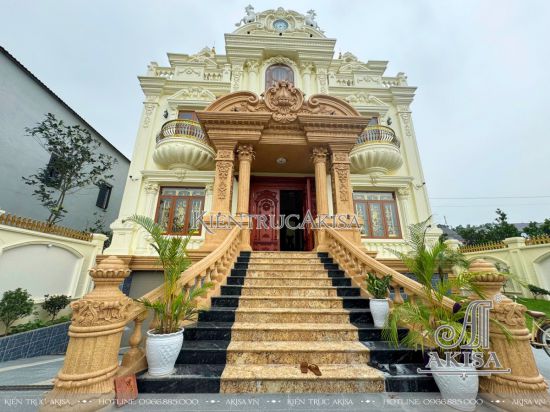 Giám sát thi công biệt thự lâu đài cổ điển tại Bắc Ninh (CĐT: ông Tuấn) TC33924-KT