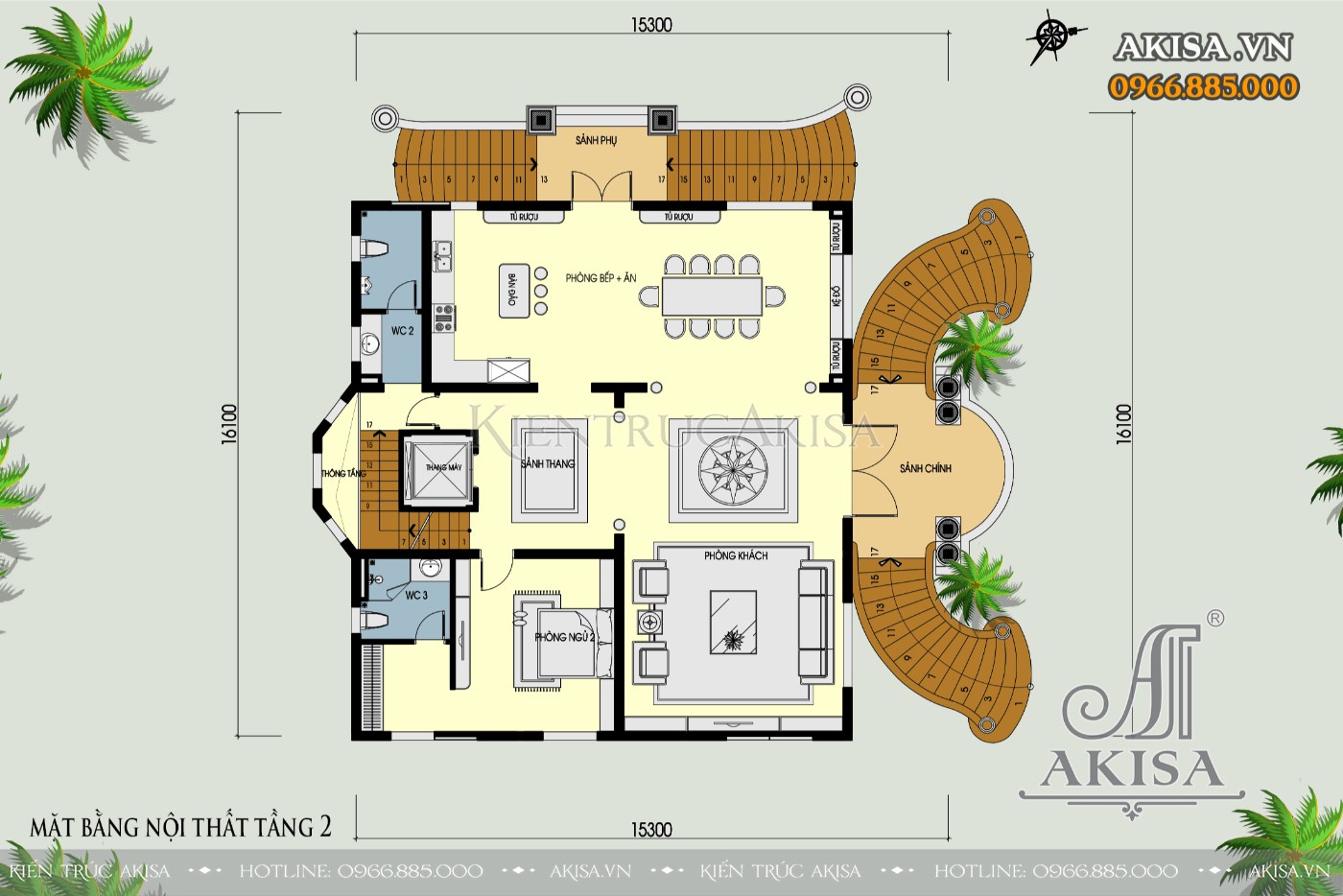 Thiết kế lâu đài biệt thự tân cổ điển 5 tầng (CĐT: ông Thức - Hải Dương) LD521024