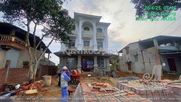 Thi công biệt thự 3 tầng tại Tuyên Quang (CĐT: ông Liệu) TC321018-KT