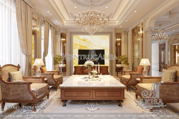 Nội thất gỗ gõ đỏ phong cách tân cổ điển luxury (CĐT: ông Đức Anh - Phú Thọ) NT321010