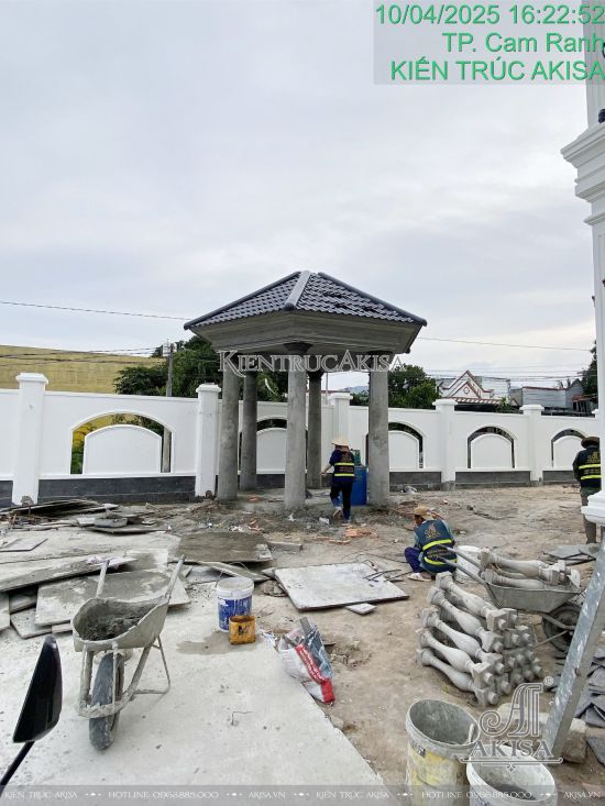 Thi công kiến trúc biệt thự 2 tầng tại Khánh Hòa (CĐT: bà Diệu) TC221042-KT