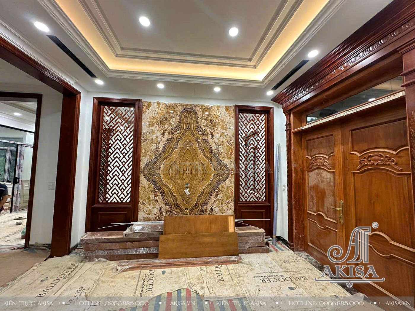 Thi công nội thất biệt thự 3 tầng tại Tuyên Quang (CĐT: ông Liệu) TC321018-NT