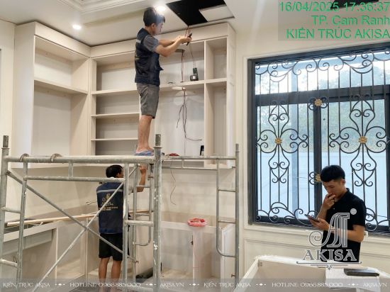 Thi công nội thất biệt thự 2 tầng tại Khánh Hòa (CĐT: bà Diệu) TC221042-NT
