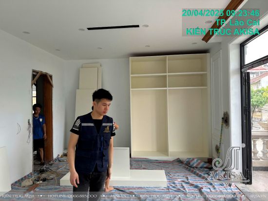 Thi công nội thất biệt thự 3 tầng tại Lào Cai (CĐT: ông Trung) TC321027-NT