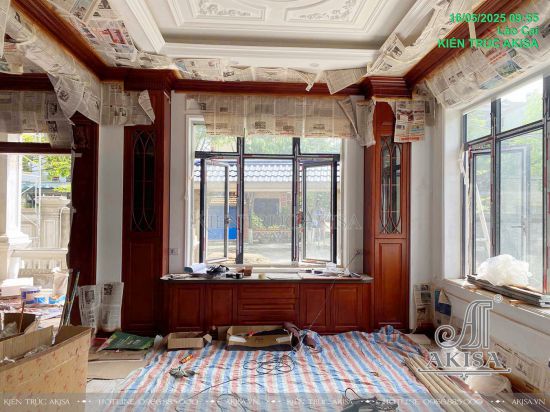 Thi công nội thất biệt thự 3 tầng tại Lào Cai (CĐT: ông Trung) TC321027-NT