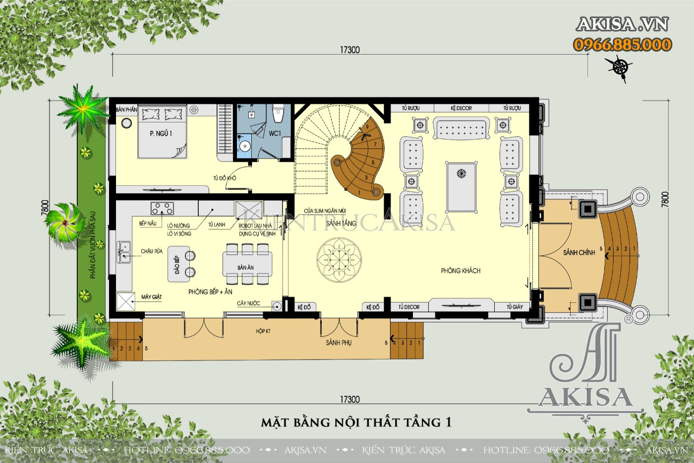 Biệt thự tân cổ điển 3 tầng mặt tiền 8m (CĐT: ông Đặng - Hưng Yên) BT321096