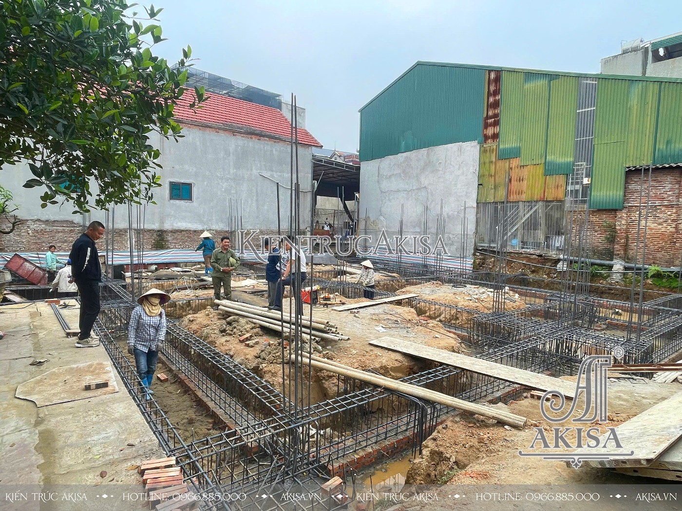 Thiết kế biệt thự tân cổ 2 tầng (CĐT: ông Tuấn - Vĩnh Phúc) BT221126