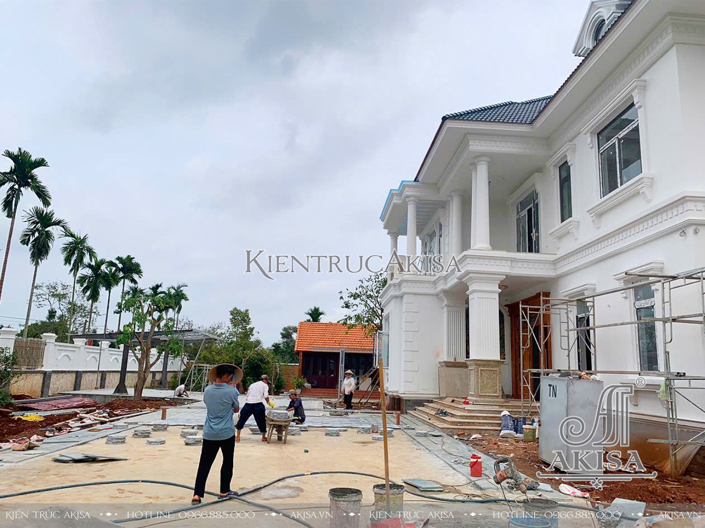 Hình ảnh thi công biệt thự 2 tầng tại Đồng Nai (CĐT: ông Long) TC22988-KT