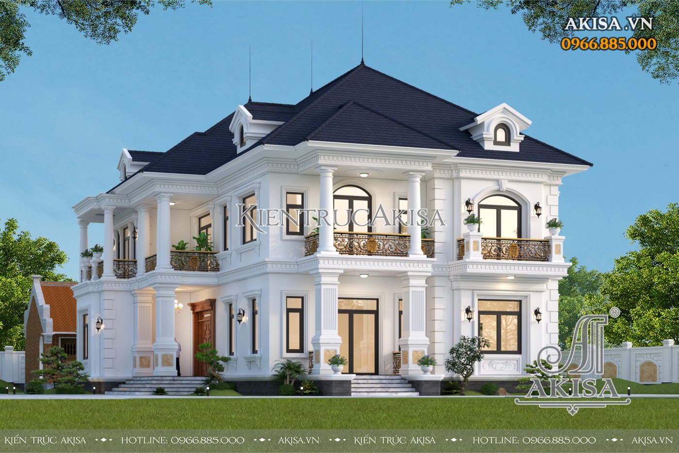 Hình ảnh thi công biệt thự 2 tầng tại Đồng Nai (CĐT: ông Long) TC22988-KT