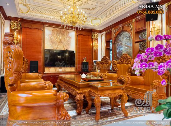 Hoàn thiện nội thất biệt thự 3 tầng tại Hà Nội (CĐT: ông Ổn) HT32938-NT