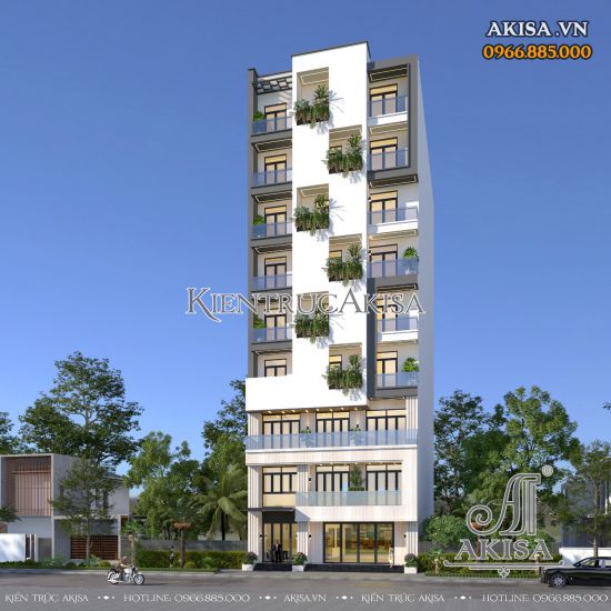 Thiết kế nhà phố hiện đại kết hợp kinh doanh (CĐT: ông Vương - Hưng Yên) NVP911133