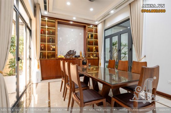 Hoàn thiện nội thất biệt thự 3 tầng hiện đại tại Hòa Bình (CĐT: ông Tiến) HT311015-NT