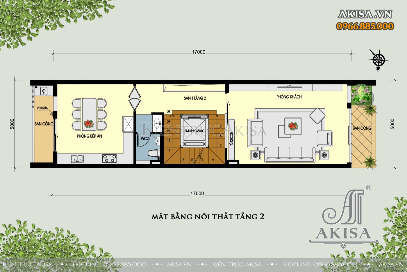Mẫu nhà phố kết hợp kinh doanh mặt tiền 5m (CĐT: bà Hường - Phú Thọ) NVP511136