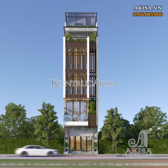 Mẫu nhà phố kết hợp kinh doanh mặt tiền 5m (CĐT: bà Hường - Phú Thọ) NVP511136