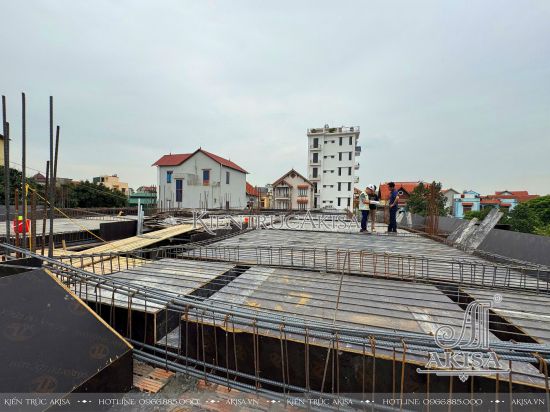 Giám sát thi công lâu đài 3 tầng tại Bắc Ninh (CĐT: ông Thế) TC321125-KT