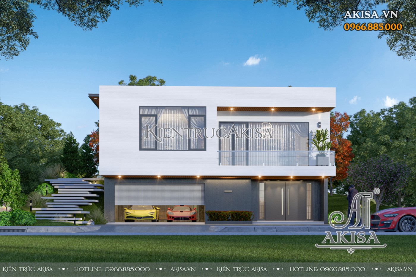 Thiết kế Villa 2 tầng (CĐT: ông Thắng - Hà Nội) BT211137