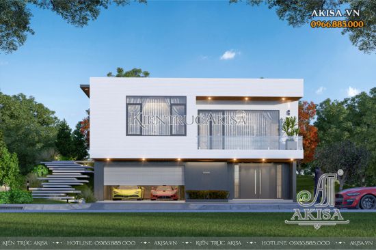 Thiết kế Villa 2 tầng (CĐT: ông Thắng - Hà Nội) BT211137