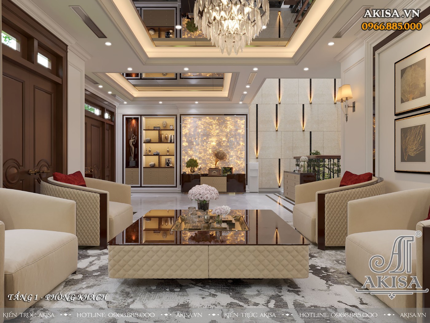 Thi công nội thất biệt thự liền kề (CĐT: bà Thu - Hà Nội) TC421150-NT