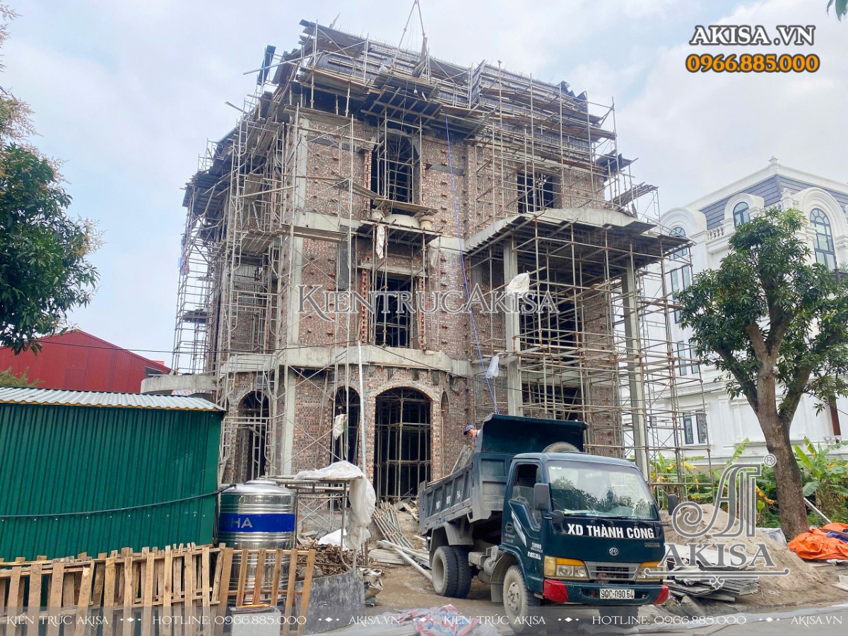 Mẫu biệt thự kiểu Pháp 3 tầng (CĐT: ông Thắng- Hà Nam) BT321165