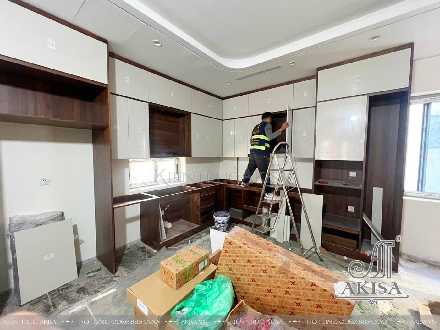 Thiết kế nội thất nhà phố hiện đại (CĐT: ông Toàn - Hà Nội) NT511168