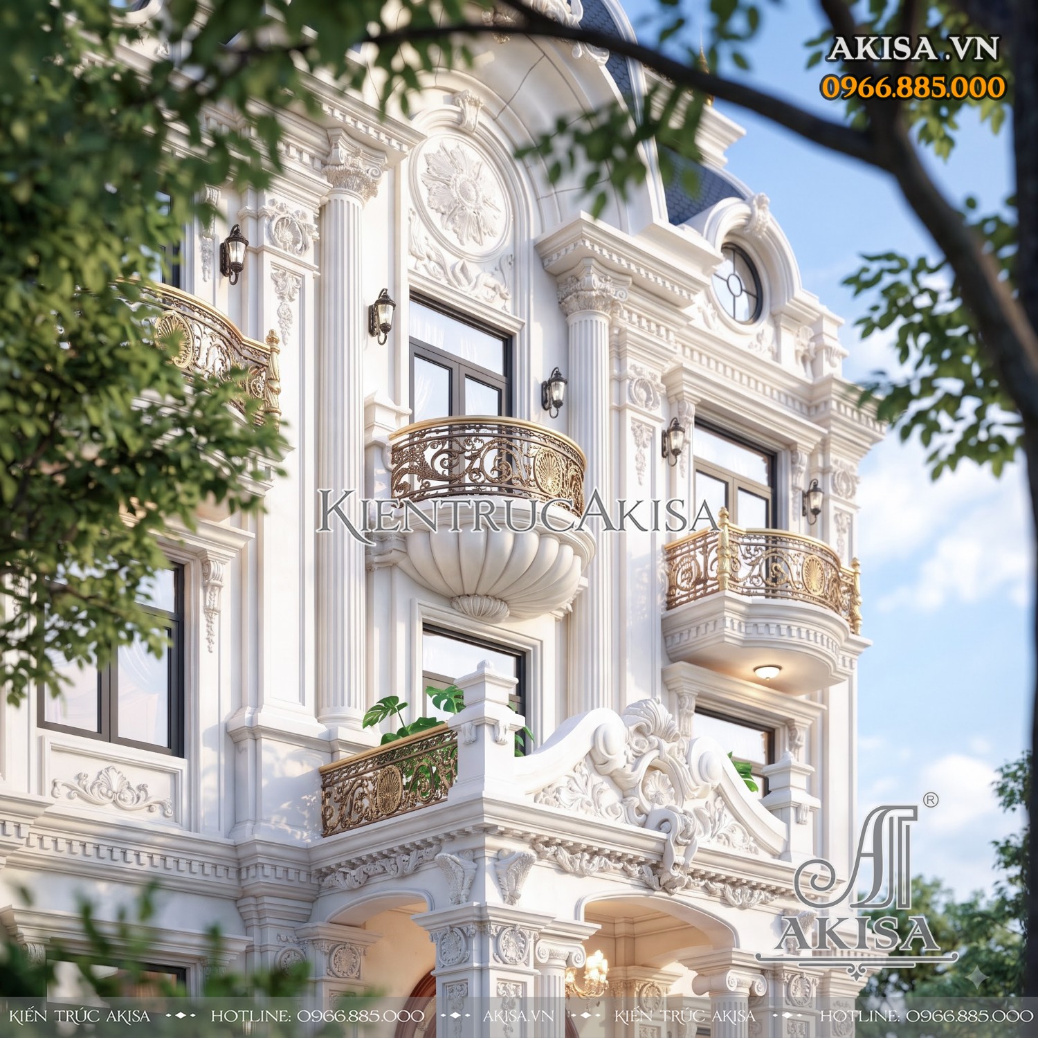 Biệt thự 4 tầng mái Mansard (CĐT: ông Minh - Hà Nội) BT421172