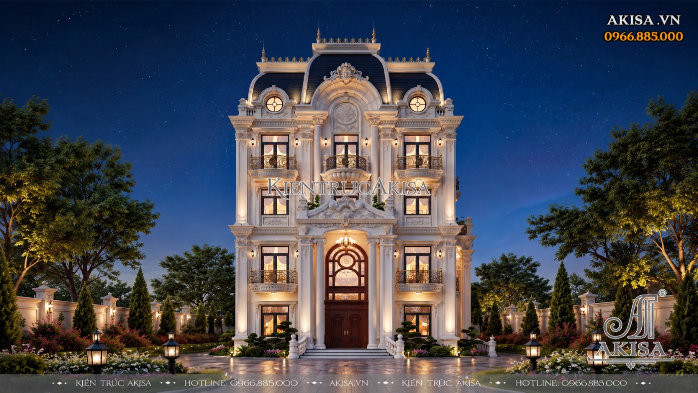 Biệt thự 4 tầng mái Mansard (CĐT: ông Minh - Hà Nội) BT421172