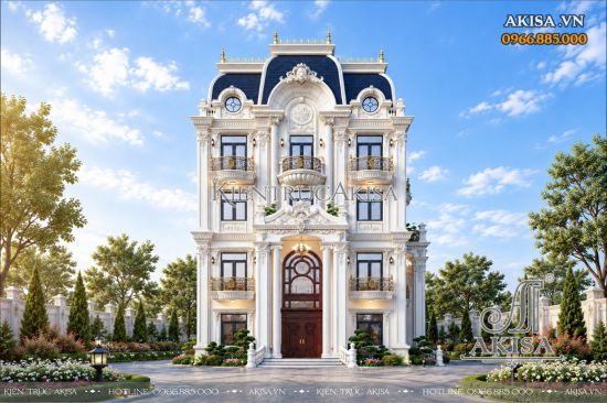 Biệt thự 4 tầng mái Mansard (CĐT: ông Minh - Hà Nội) BT421172