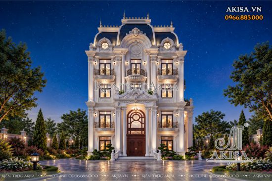 Biệt thự 4 tầng mái Mansard (CĐT: ông Minh - Hà Nội) BT421172