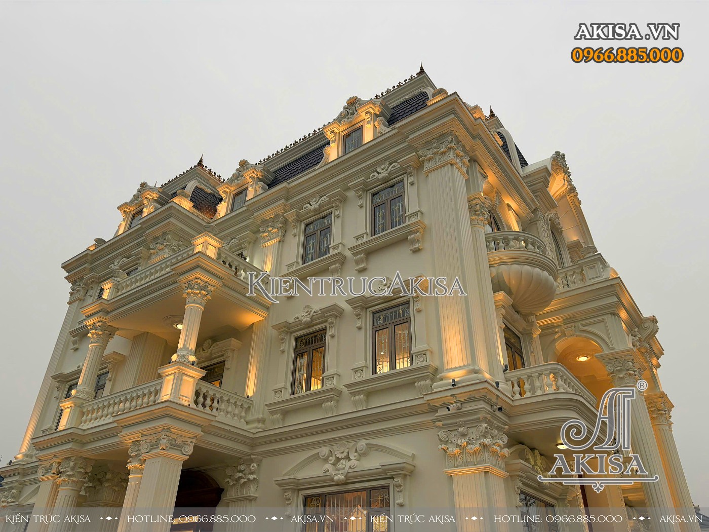 Hoàn thiện kiến trúc biệt thự 3 tầng tại Vĩnh Phúc (CĐT: ông Dũng) HT321069-KT